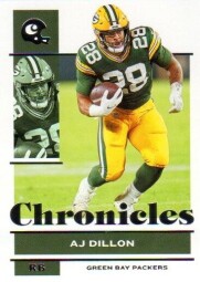 2021 Panini Chronicles #39 AJ Dillon - Packers